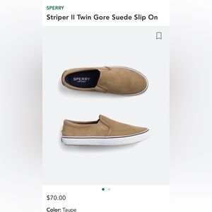 Sperry Strioer ll Twin Gore Slip On 10.5